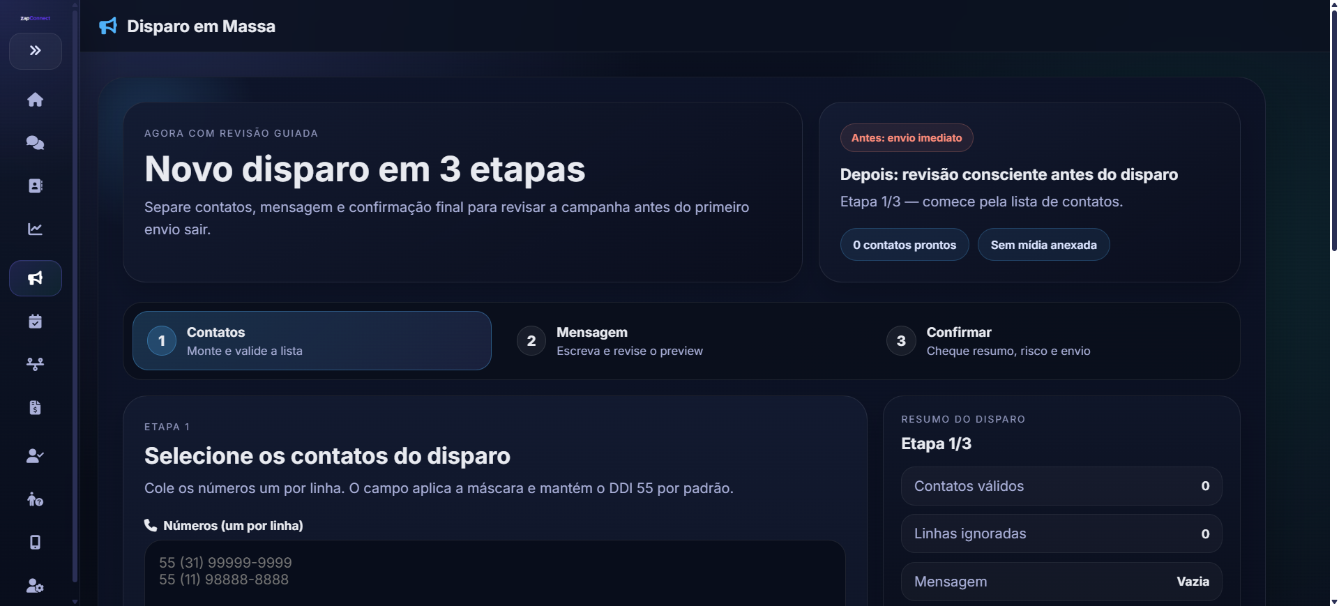 Disparo ZapConnect